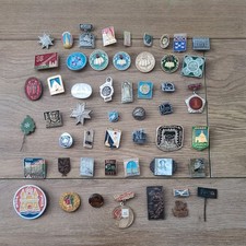 RARE JOB LOT 51 SOVIET USSR RUSSIAN KOMSOMOL PIN  LAPEL BADGES RUSSIA COMMUNISM 