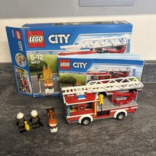 LEGO City 60107 Fire Engine Ladder Truck Building Kit, With Instructions And Box