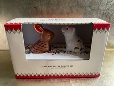 Cath Kidston Salt & Pepper Shaker Set With Ceramic Tray Boxed New
