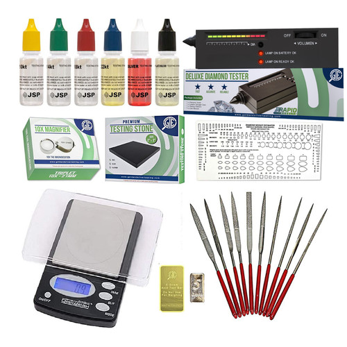 Gold silver jewelry test kit - silver,