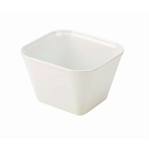 Melamine bowl square white - melamine,