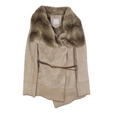 PINKO Womens Beige Faux Fur
