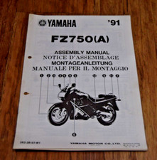 Yamaha Fz750 FZ750A  Instruction  Setup Manual Assembly Vintage Guide FZ 750