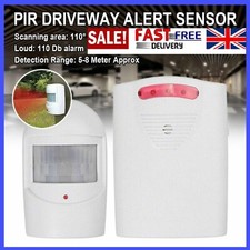 Wireless Driveway Alarm Alert System Security Garage Intruder PIR Motion Sensor