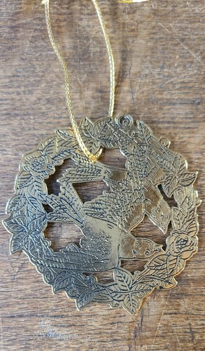 Vintage turtle doves brass - vintage,