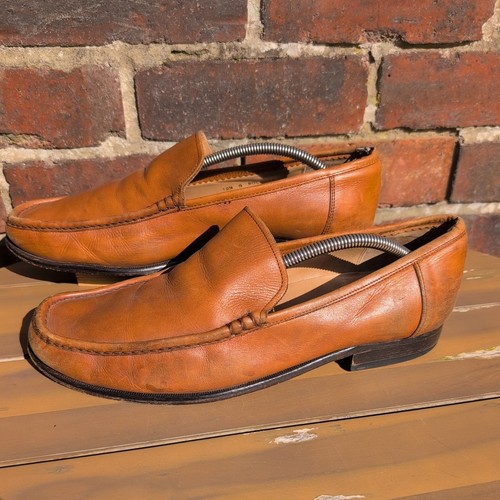 Loake bologna tan loafers - loake,