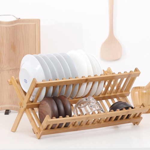 Tier bamboo wooden dish - 2,