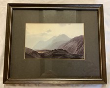 W. Heaton Cooper ‘Dawn Over the Scafells’ Watercolour Print Framed