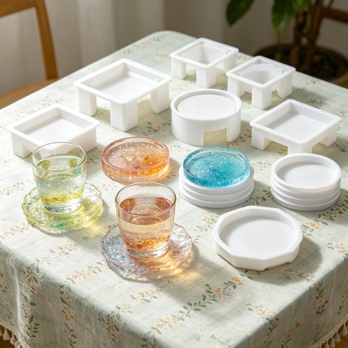 Pcs coaster resin - resin, moulds