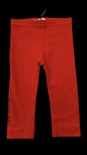 BNWOT Burberry Kids girls 12 Months Red Penny Logo Leggings baby 