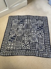 Aquascutum Silk Scarf Blue 