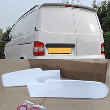 FOR VW TRANSPORTER T5 T5.1 T6 PAINTED WHITE REAR TWIN BARN DOOR ROOF SPOILER UK