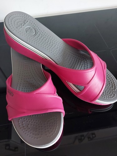 Ladies pink crocs wedge - ladies,
