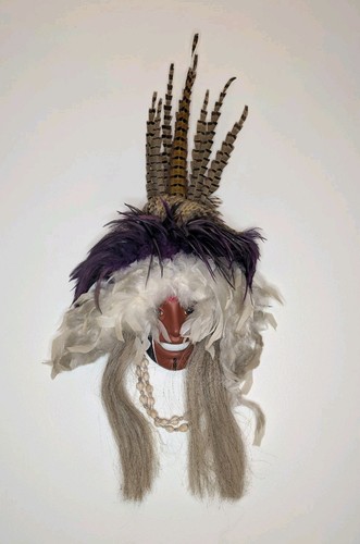 Mirthful shaman folk art - folk,