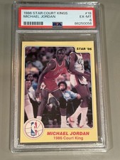 Michael Jordan 1986 Star Court Kings card PSA 6