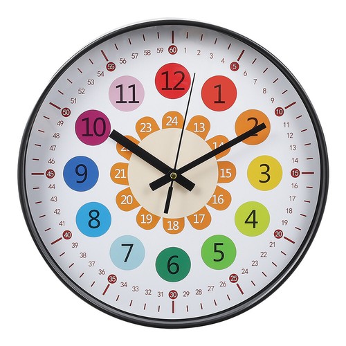 Round wall clock - clock, silent