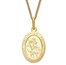 9ct Gold on Silver Oval ST