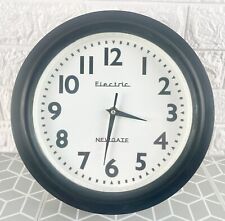 Newgate Electric Battery Operated Wall Clock Railway Style Please Read Descripti