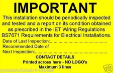 Periodic Test Labels 76×51mm