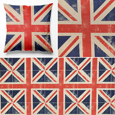 Union Jack Fabric - Linen Look