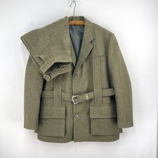 John Norris Tweed Jacket & Breeks Mens 46R 40W Derby Full Norfolk Shooting