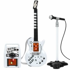 Kids Musical Toy Electric Rock Star Guitar & Microphone Set with Amplifier