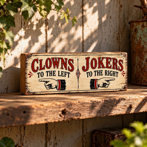 Clowns the left jokers to - clowns,