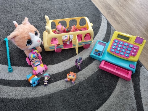 Girl toy set - girl, bus