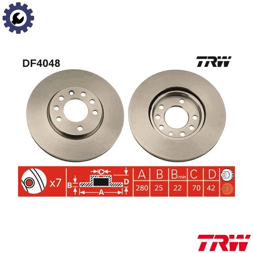 Brake disc df4048 for - disc,