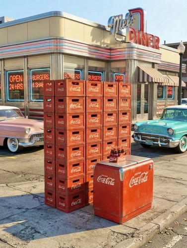 Vintage coca cola crate - vintage, 1980
