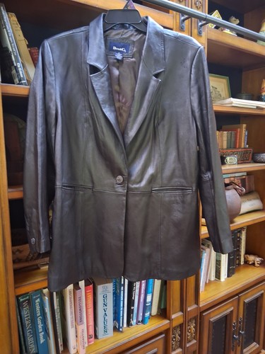 Ladies leather jacket - ladies,