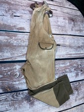 Carhartt Dungarees Men's 44"x32Sand Overalls Cotton Canvas USA 100th Anniversary