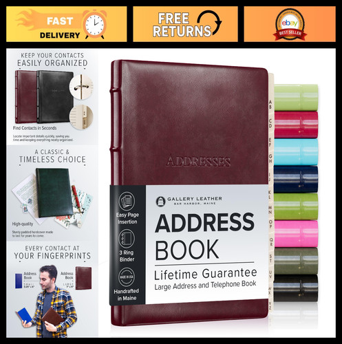 Large leather address - large,