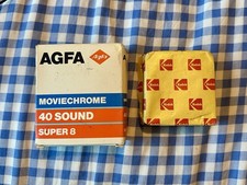 Expired Super 8 Cine Film 1x Agfa Moviechrome 40 Sound and 1x Kodak