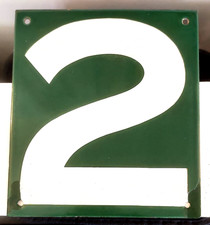 VINTAGE ENAMEL SIGN No.2