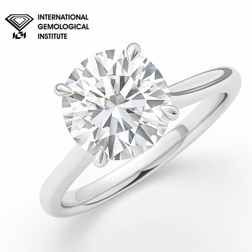 Lab grown diamond solitaire - lab,