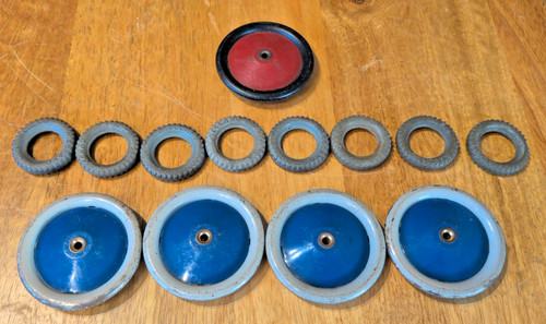 Vintage meccano wheels - meccano,
