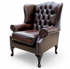 High Back Chair Real Leather