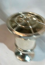 Mayell Silver Coloured Flower Rose Bowl with Mesh Footed Vase Potpourri