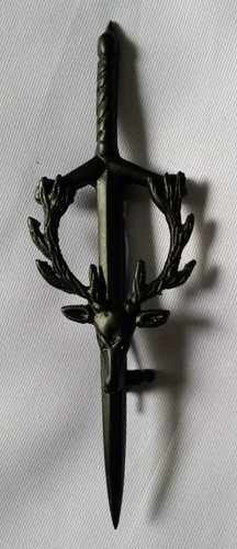 Scottish kilt pin stag - stag, head