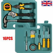 16PCS DIY Household Hand Tool Kit Set Home With Organiser Basic Tools Box GB