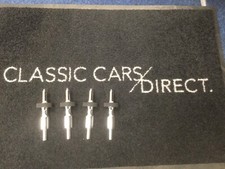 NEW Set of Coffin Stops hearse ambulance funeral 4 x Fixed Pins Shiny Chrome