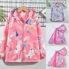 Girls Waterproof Hooded Coat