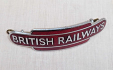 VINTAGE BRITISH RAILWAYS (MR) RED ENAMEL TOTEM CAP BADGE by J R GAUNT​ LONDON