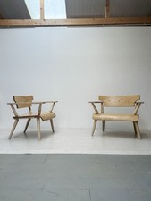 Lounge Chair Sycamore and Oak Mid Century Modern contemporary accent chair