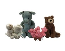 Jellycat Soft Toy Bundle Amuseables Coral Bashful lamb Dinosaur Bear Plush PPWH