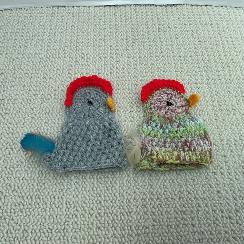 Handmade crochet chicken - x, 2