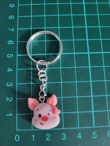 Handmade piglet acrylic charm - handmade,