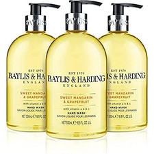 Baylis & Harding Sweet Mandarin and Grapefruit Hand Wash, 500 ml (Pack of 3) -