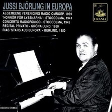 Jussi Bjorling In Europe